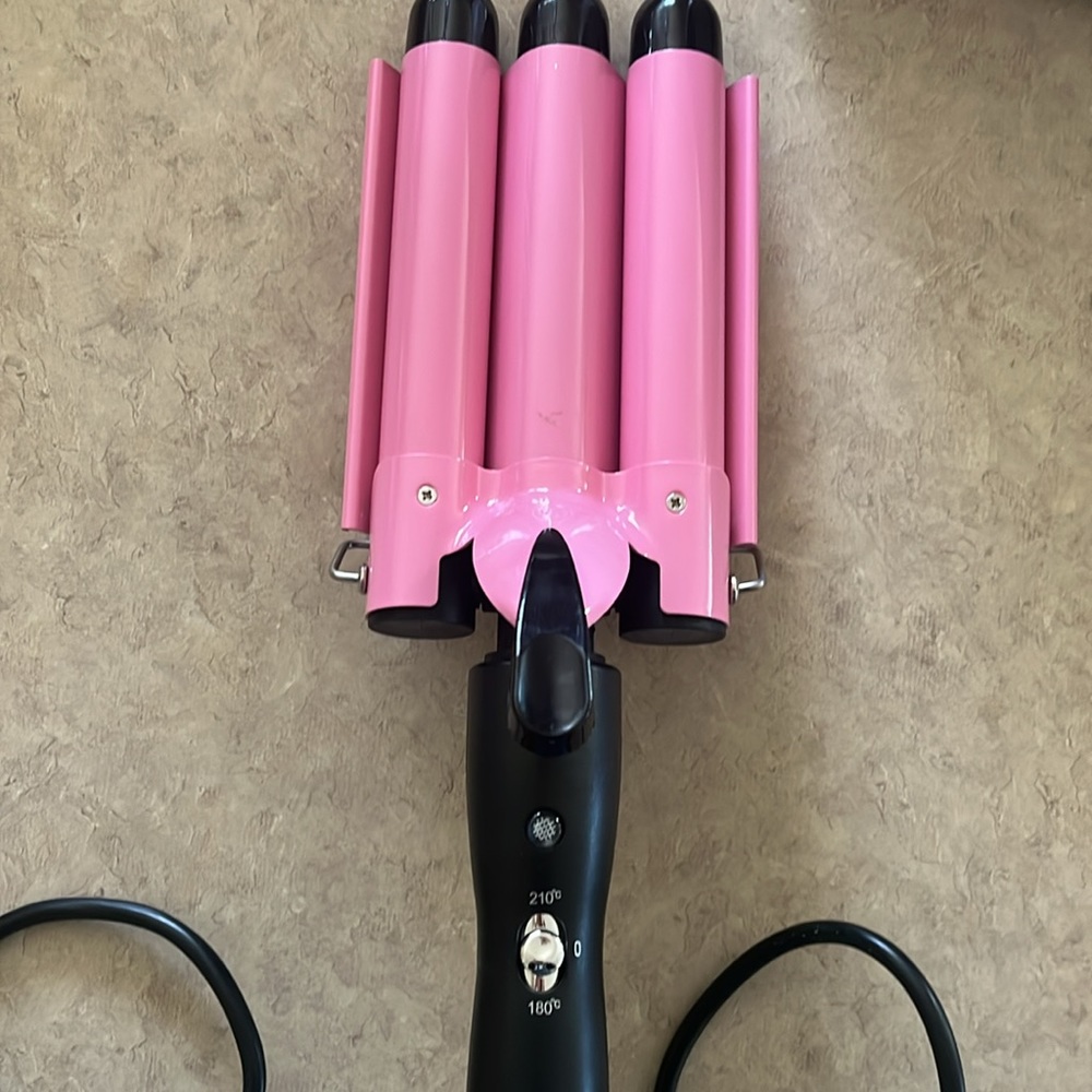 Hair Curling Iron 1 inch 3 Barrel Hair Crimper Ceramic